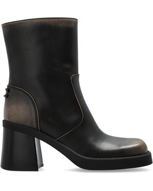 COACH Heeled Ankle Boots 'Scuplt' - Black