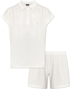 Emporio Armani Two-Piece Pyjamas - White