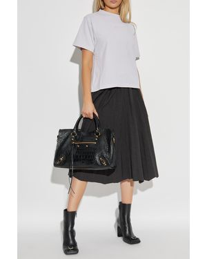 Balenciaga Skirt Made Of Combined Fabrics - Black