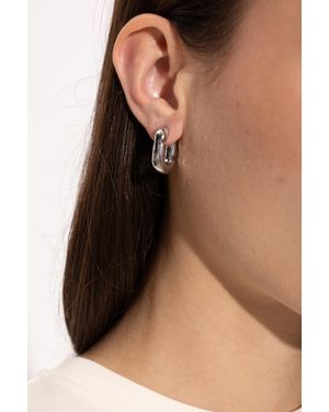 Marc Jacobs Brass Earrings - Brown