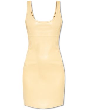 Stand Studio ‘Sawyer’ Faux-Leather Dress - White