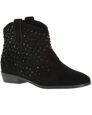 MICHAEL Michael Kors 'Dani' Suede Ankle Boots - Black