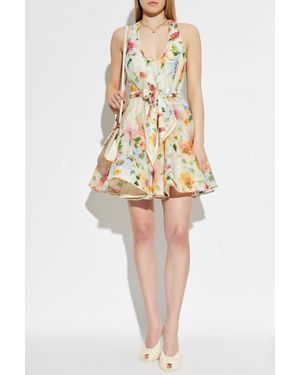 Zimmermann Floral Motif Dress - White