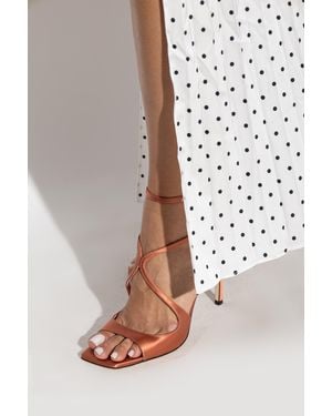 Jimmy Choo 'Azia 95' Heeled Sandals - Orange