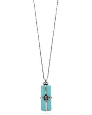 Versace Necklace With Stone - Blue
