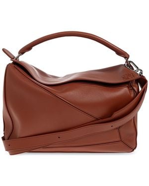 Loewe "Puzzle Large" Bag - Brown