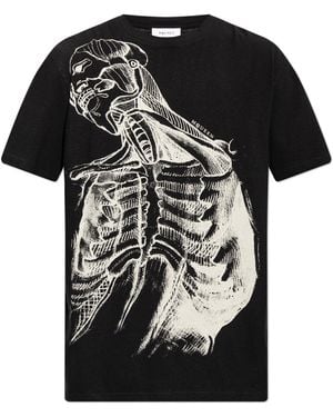 McQueen T-Shirt With Print - Black