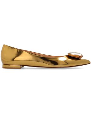 Gianvito Rossi Ballet Flats Jaipur - Metallic