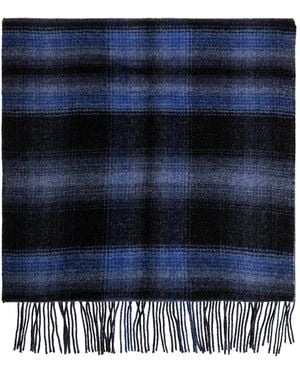 DIESEL Wool Scarf 'S-Check' - Blue