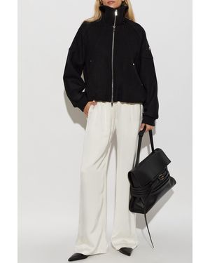 Moose Knuckles Wool Jacket With Patch - Black