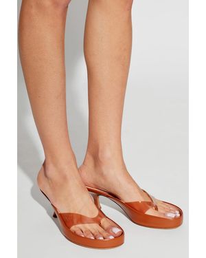 Chloé Heeled Mules 'Junie' - Brown