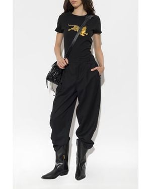 KENZO Wool Pants - Black