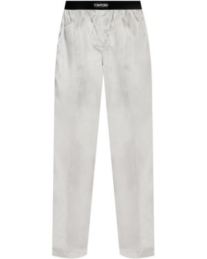 Tom Ford Silk Pyjama Bottoms - White
