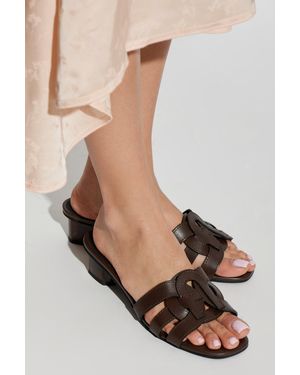 Furla Heeled Mules 'Cilindro' - Black