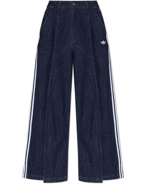 adidas Originals Wide-Leg Jeans - Blue