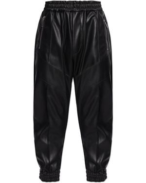 DSquared² Imitation Leather Trousers - Black