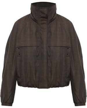Acne Studios Wool-Blend Checked Jacket - Grey