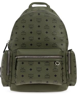 MCM Backpack With "Visetos" Print - Green