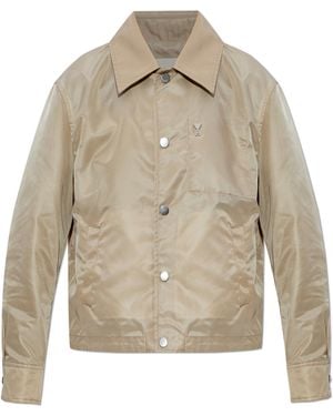 Ami Paris Jacket With Pockets - Natural
