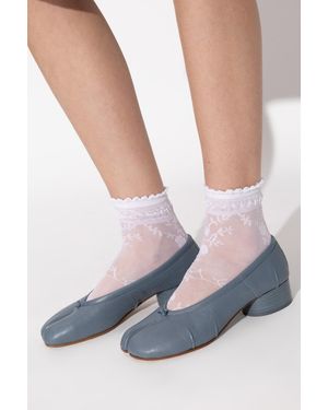 Maison Margiela Heeled Shoes With 'Tabi' Cut-Out - Blue