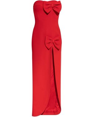 Alessandra Rich Off-Shoulder Dress - Red