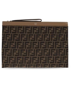 Fendi Handheld Pouch - Black