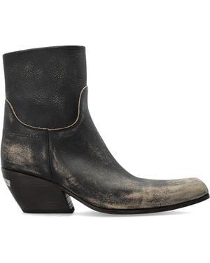 Balenciaga 'Memphis' Heeled Ankle Boots - Black