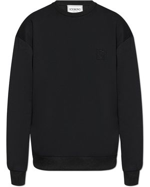 Iceberg Sweatshirt With Logo - Black
