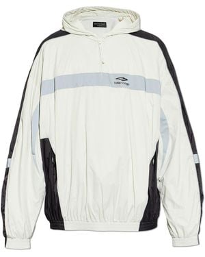 Balenciaga Jacket With Logo - Grey