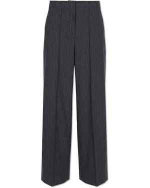 Rag & Bone Creased Trousers With A Pinstripe Pattern - Blue