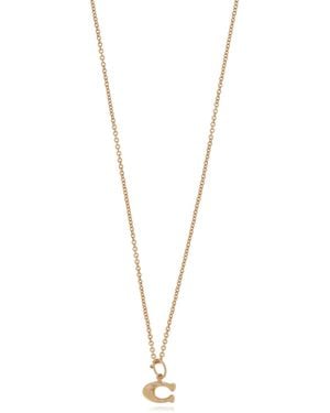 COACH Brass Necklace - Brown