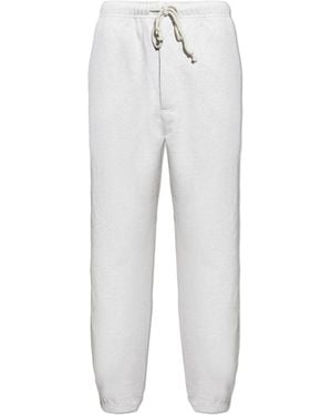 Y-3 Joggers With Printed Logo - White