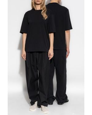 Ami Paris T-Shirt With Logo - Black