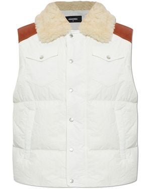DSquared² Padded Gilet - White