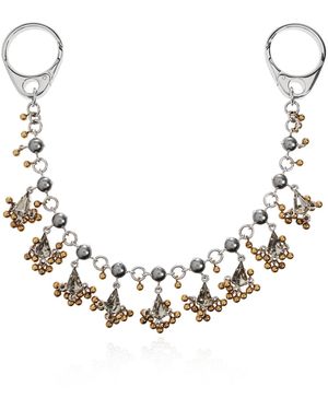 McQueen Decorative Chain With Pendants 'Lustre Chain' - Metallic