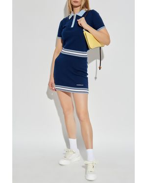 CASABLANCA Wool Polo - Blue