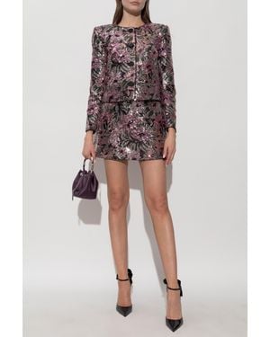 Self-Portrait Sequin Blazer - Multicolor