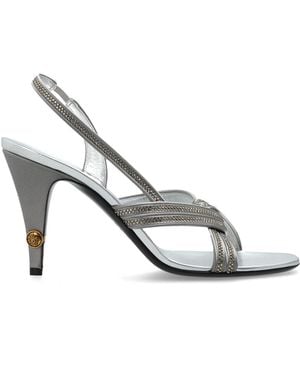 Versace Heeled Sandals "Gianni" - White