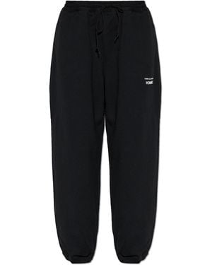 Comme des Garçons Joggers With Printed Logo - Black