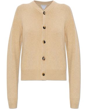 Bottega Veneta Cashmere Cardigan - Natural