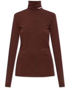 Jil Sander Long Sleeve Tops - Brown