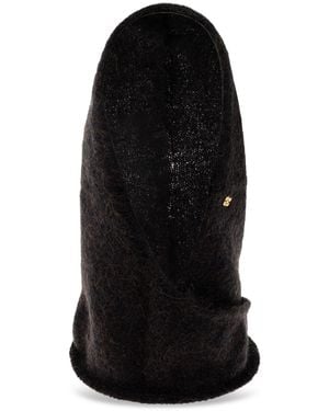 Ganni Hood With Drawstrings - Black