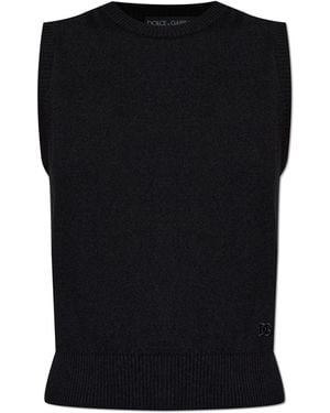 Dolce & Gabbana Cashmere Vest - Black