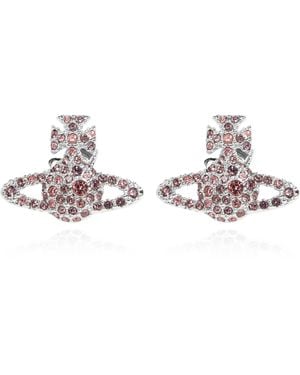 Vivienne Westwood 'Grace Bas Relief Stud' Earrings - Metallic