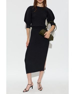 Issey Miyake Pleated Skirt - Black
