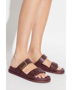 Fendi 'Feel' Slides - Red