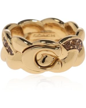 COACH Brass Ring - Metallic