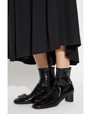 Roger Vivier 'U Look' Heeled Ankle Boots - Black