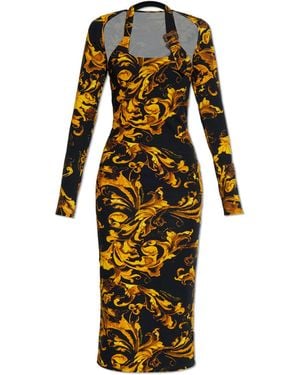 Versace Jeans Couture Dress With 'Barocco' Print - White
