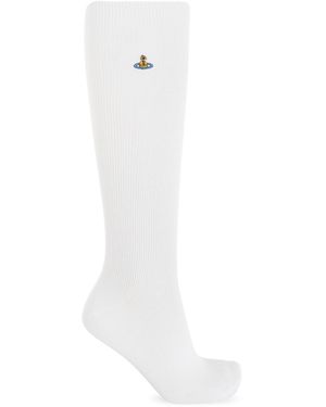 Vivienne Westwood Socks With Logo - White